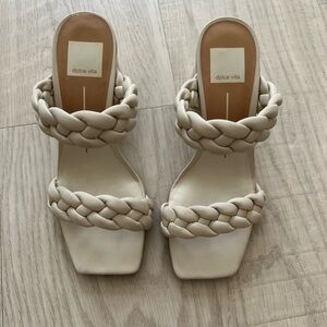 Dolce Vita Cream Braided Heels